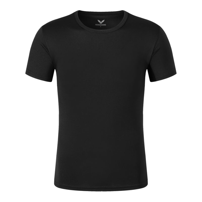 Quick-Drying Short-Sleeved Custom Sports Round Neck T-Shirt Logo Printing Work Clothes T-Shirt Class Clothes Advertising Shirt Marathon - Image 5